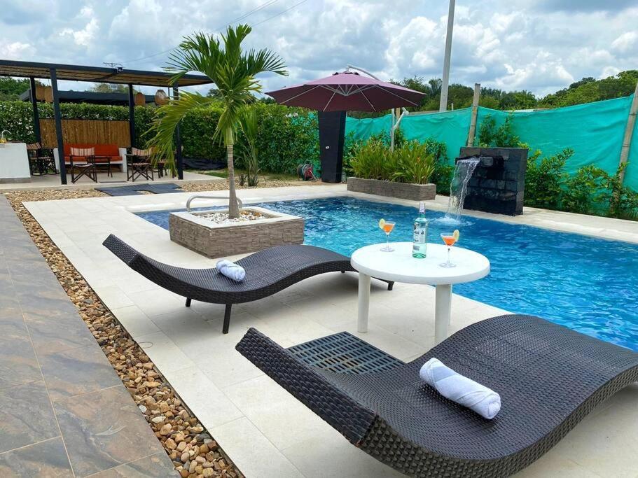 Villa Casa Palma Roja Boutique , Piscina Privada Carmen de Apicalá Exterior foto